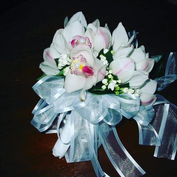 Bouquet de mariée d'orchidées cymbidium